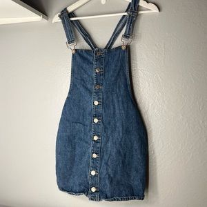 Forever 21, Denim Skirt Overalls, Size Medium